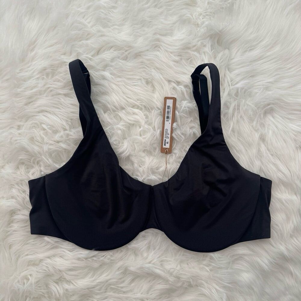 Skims Smoothing Intimates Unlined Minimizer Bra Onyx Size 38C